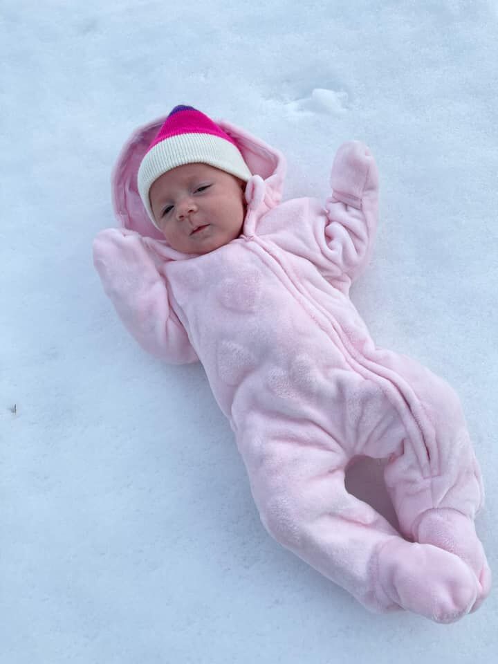 Alayna Terry first snow